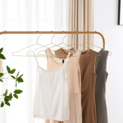 20 Metalen Kleerhangers, Ultra-dunne en Ruimtebesparende Kledinghangers, Goud