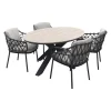 4 Seasons Calpi / GI Edison 180 x 115 cm. tafel - ovale tuinset