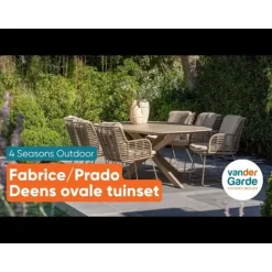 4 Seasons Fabrice lounge dining stoel - Latte