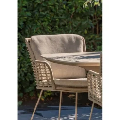 4 Seasons Fabrice lounge dining stoel - Latte