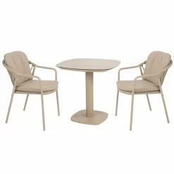 4 Seasons Manitoba bistro tuinset 3-delig Manolo tuintafel - latte