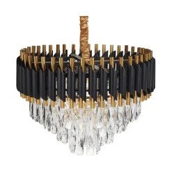 ABELLAS - Kroonluchter - Goud/Zwart - Metaal