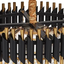 ABELLAS - Kroonluchter - Goud/Zwart - Metaal