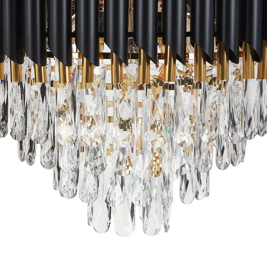 ABELLAS - Kroonluchter - Goud/Zwart - Metaal