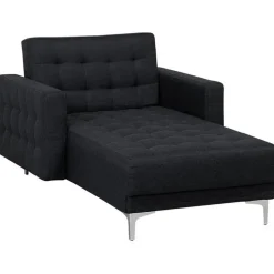 ABERDEEN - Chaise longue - Grijs - Symmetrisch - Polyester