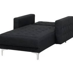 ABERDEEN - Chaise longue - Grijs - Symmetrisch - Polyester