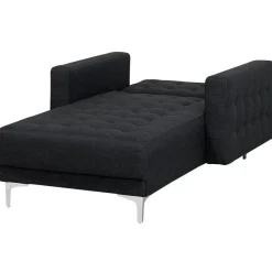 ABERDEEN - Chaise longue - Grijs - Symmetrisch - Polyester