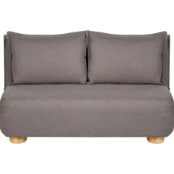ABISKO - Slaapbank 2-zits - Donkergrijs - Kunstlinnen