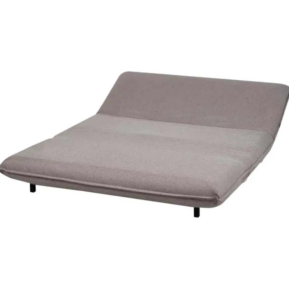 ABISKO - Slaapbank 2-zits - Donkergrijs - Kunstlinnen
