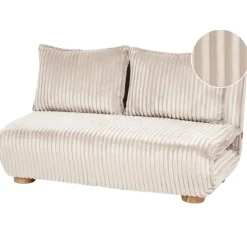 ABISKO - Slaapbank 2-zits - Gebroken wit - Corduroy