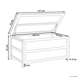 ACATE - Kussenbox - Grijs - 330 L - Beton