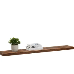 ACAZA Boekenplank van 140 cm lang - industrieel Design - Vintage bruin