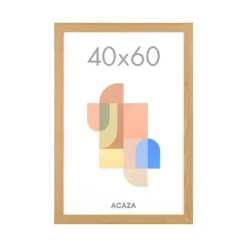 ACAZA Fotokader - Fotolijst in MDF van 40x60 cm - Warm Oak - Plexiglas