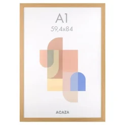 ACAZA Fotokader A1 - 59,4 x 84 cm - Fotolijst - MDF Hout - Madison - Warme Eik