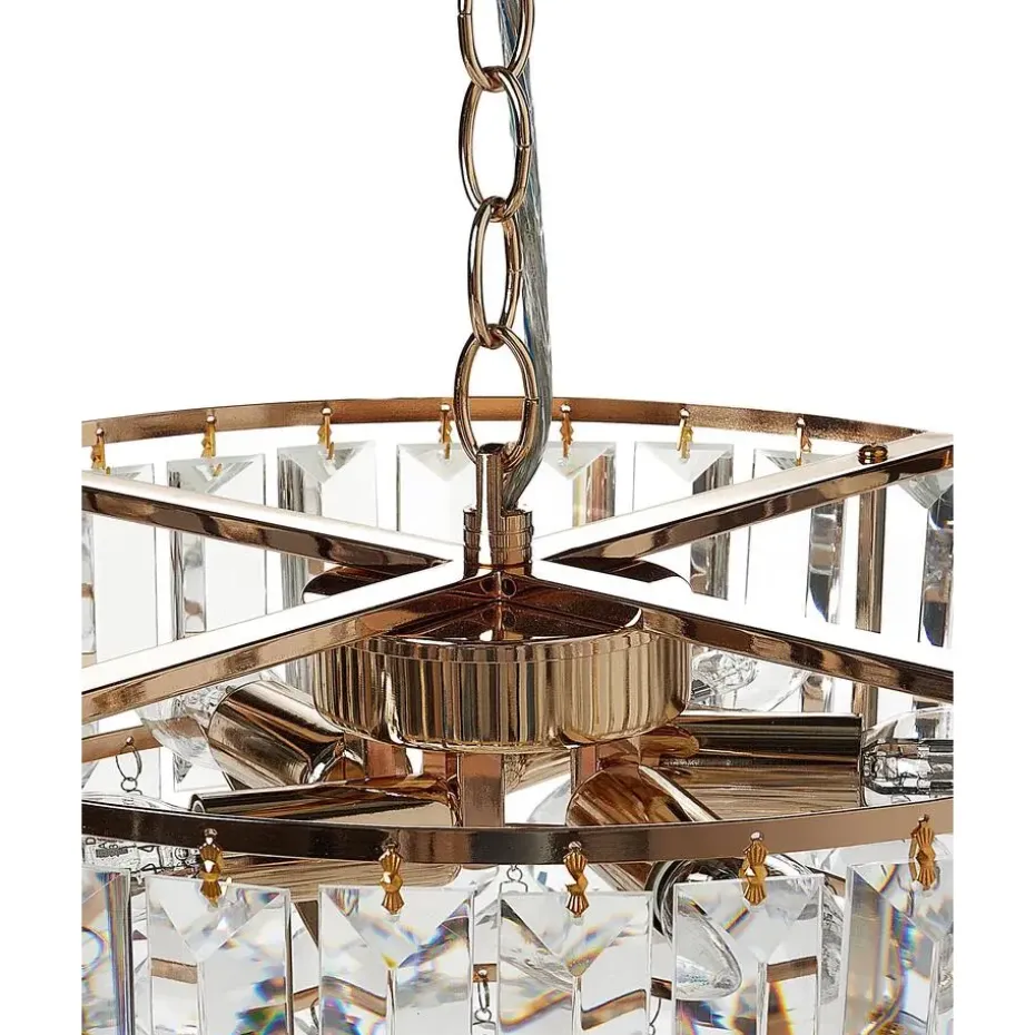 ACHEIRO - Kroonluchter - Goud - ⌀ 49 cm - Kristal