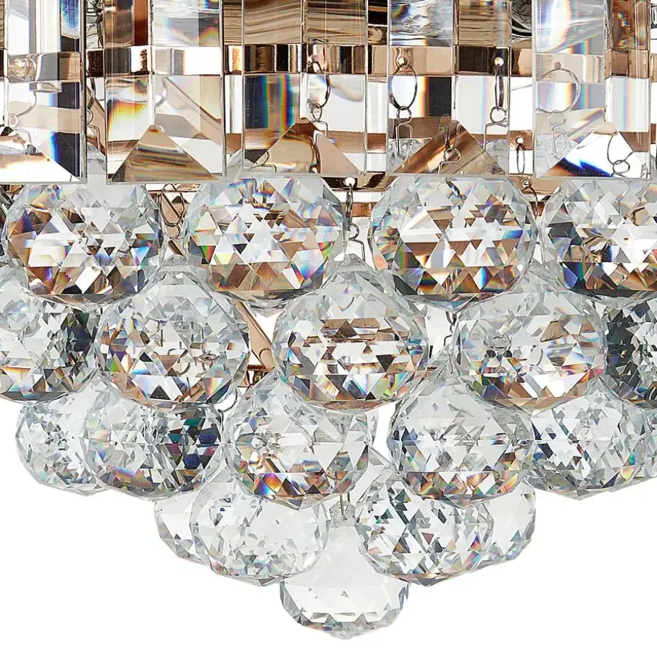 ACHEIRO - Kroonluchter - Goud - ⌀ 49 cm - Kristal