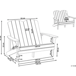 ADIRONDACK - Tuinbank - Lichtgroen - Kunsthout