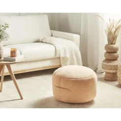 ADLANA - Poef - Oranje - Stof