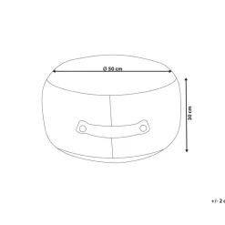 ADLANA - Poef - Oranje - Stof