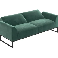 Adley - 2-zits slaapbank in groen fluweel