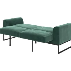 Adley - 2-zits slaapbank in groen fluweel