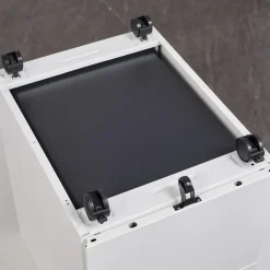 Afsluitbaar ladeblok / bureaukast 39x60 cm - 3 lades - Wit