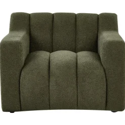 AGERUP - Fauteuil - Donkergroen - Bouclé