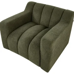 AGERUP - Fauteuil - Donkergroen - Bouclé