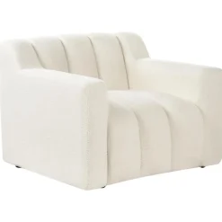 AGERUP - Fauteuil - Gebroken wit - Bouclé