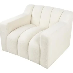 AGERUP - Fauteuil - Gebroken wit - Bouclé