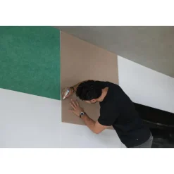 Akoestisch wandpaneel PET-vilt - 100x100 cm - Grijs