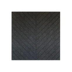Akoestisch wandpaneel PET-vilt - 100x100cm - Visgraat motief Antraciet