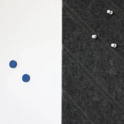 Akoestisch wandpaneel PET-vilt - 100x100cm - Visgraat motief Antraciet