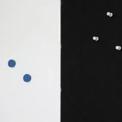 Akoestisch wandpaneel PET-vilt - 100x100cm - Visgraat motief Zwart