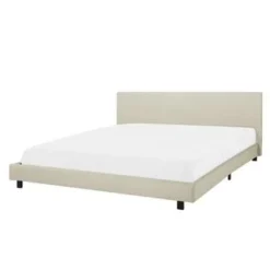 ALBI - Tweepersoonsbed - Beige - 180 x 200 cm - Polyester
