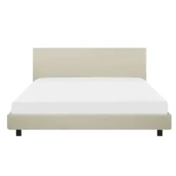ALBI - Tweepersoonsbed - Beige - 180 x 200 cm - Polyester