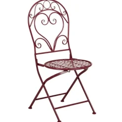 ALBINIA - Bistroset voor 2 - Bordeaux - Metaal