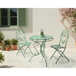 ALBINIA - Bistroset voor 2 - Groen - Metaal