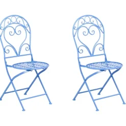 ALBINIA - Bistroset voor 2 - Blauw - Metaal