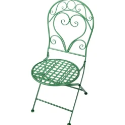 ALBINIA - Tuinstoel set van 2 - Groen - Metaal