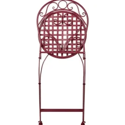 ALBINIA - Tuinstoel set van 2 - Bordeaux - Metaal