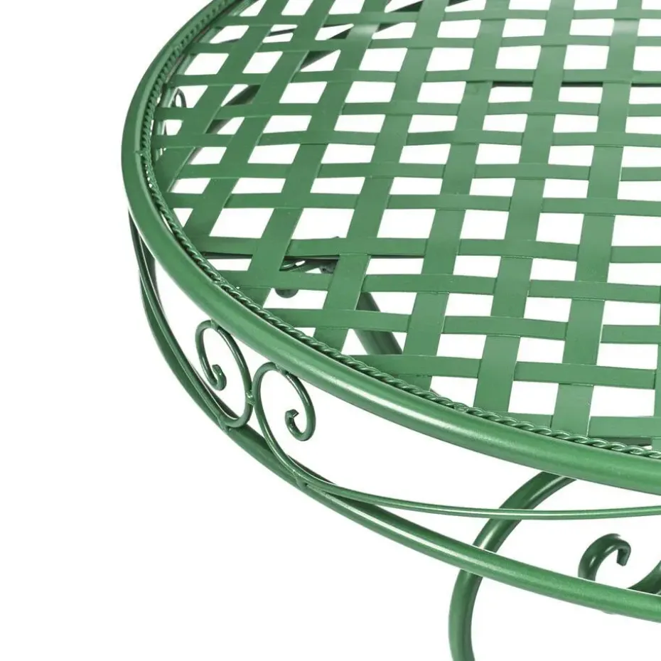 ALBINIA - Tuintafel - Groen - 70 x 70 cm - IJzer