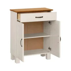 Alby - Kast met 2 deuren en 1 lade in grenen wit