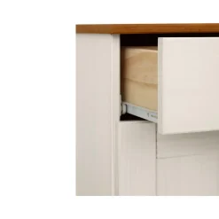 Alby - Kast met 2 deuren en 1 lade in grenen wit