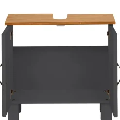 Alby - Wastafelonderkast 60 cm met 2 deuren in antraciet