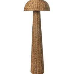 ALERO - Staande lamp - Bruin - Rotan