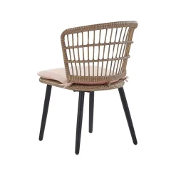 ALIANO - Tuinset 6 personen - Natuurlijk - PE rotan