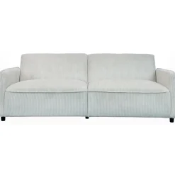 Alicia - Slaapbank 3-zits in crèmekleurige stof