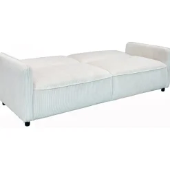 Alicia - Slaapbank 3-zits in crèmekleurige stof