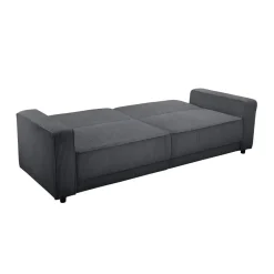 Allie - 3-zits slaapbank in antraciet stof